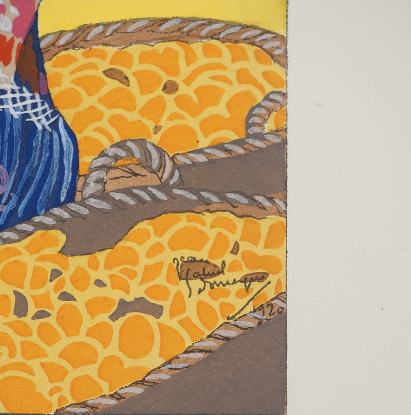 Jean-Gabriel DOMERGUE : Jean-Gabriel DOMERGUE (1889-1962), Lithographie originale (photo de détail 2) - Crédit photo : Galerie Art.Paris