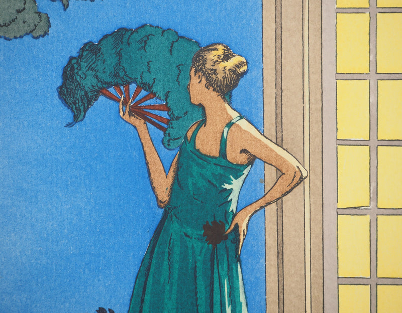 Jean HERMANOVITS : Jeune femme à l&