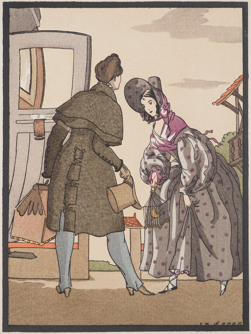 CADOGAN : Voisins de diligence, Lithographie originale (photo de détail 2) - Crédit photo : Galerie Art.Paris