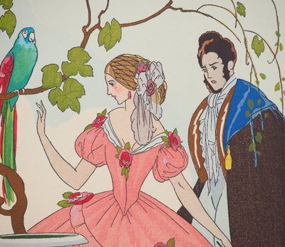Umberto BRUNELLESCHI : Romance dans le palais royal, Lithographie originale (photo de détail 4) - Crédit photo : Galerie Art.Paris