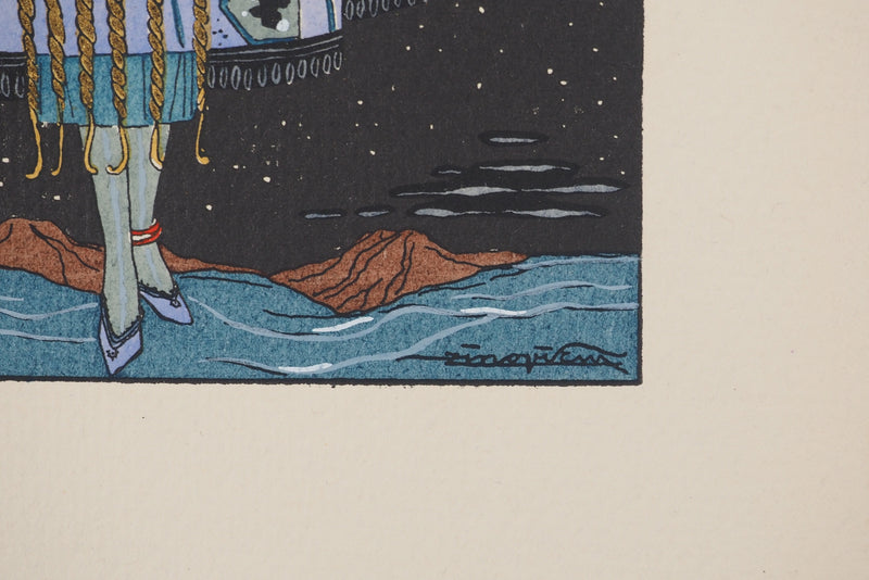 Alexandre ZINOVIEV : Alexandre ZINOVIEV (1889-1977), Lithographie originale (photo de détail 2) - Crédit photo : Galerie Art.Paris
