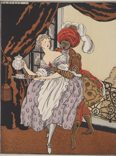 CADOGAN : L'heure du thé, Lithographie originale (photo de détail 3) - Crédit photo : Galerie Art.Paris