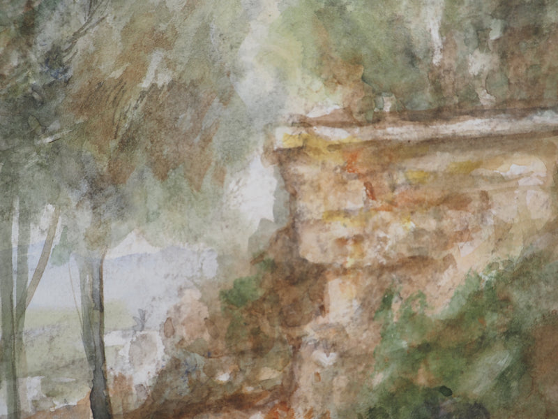 Gilbert PASTOR : Ruine entourée d&