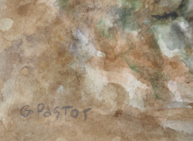Gilbert PASTOR : Ruine entourée d&