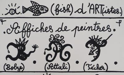 Robert COMBAS : A-Fish d'ART(tiste), Sérigraphie originale (photo de détail 3) - Crédit photo : Galerie Art.Paris