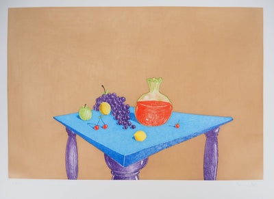 George CONDO : La table, Gravure originale (photo de détail 4) - Crédit photo : Galerie Art.Paris