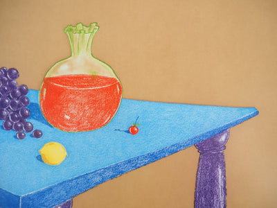 George CONDO : La table, Gravure originale (photo de détail 8) - Crédit photo : Galerie Art.Paris