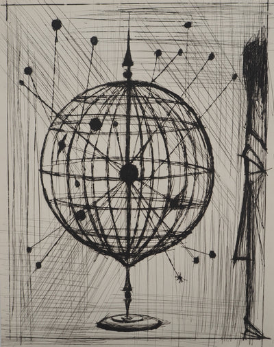 Bernard BUFFET : Voyages fantastiques : L'astrolabe, Gravure originale (vue générale) - Crédit photo : Galerie Art.Paris