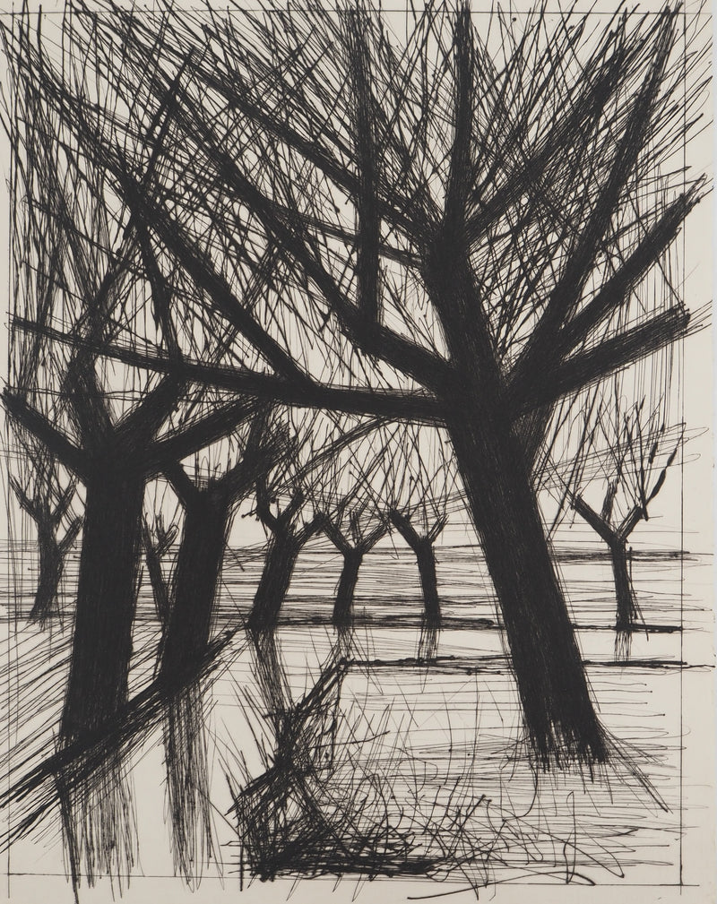 Bernard BUFFET : Chemin verdoyant, Gravure originale