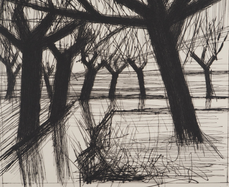 Bernard BUFFET : Chemin verdoyant, Gravure originale