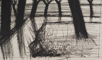 Bernard BUFFET : Chemin verdoyant, Gravure originale