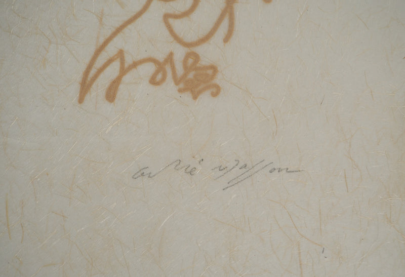 André MASSON : Le baiser et la caresse érophagienn, Gravure originale (photo de détail 2) - Crédit photo : Galerie Art.Paris