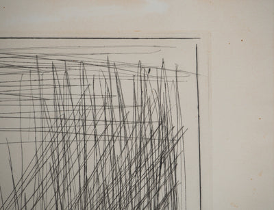 Bernard BUFFET : La place de la Bastille, Gravure originale (photo de détail 7) - Crédit photo : Galerie Art.Paris