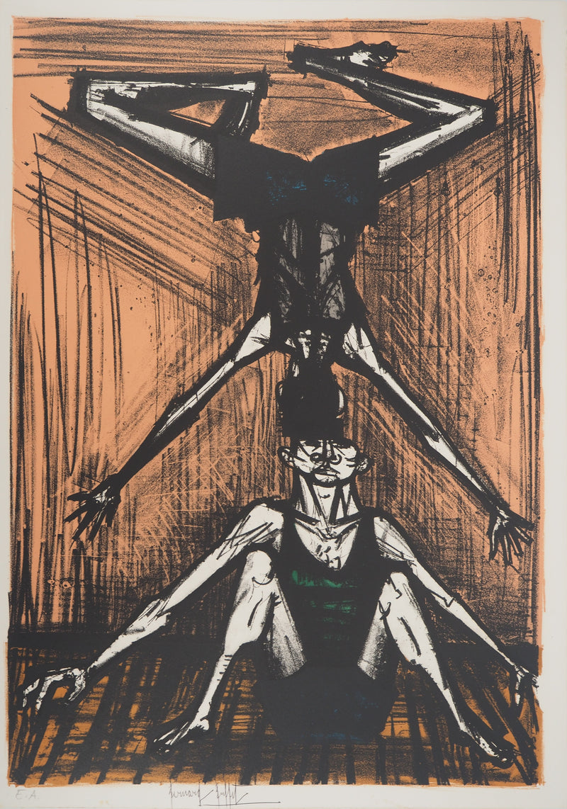 Bernard BUFFET : Mon cirque, Lithographie originale (vue générale) - Crédit photo : Galerie Art.Paris