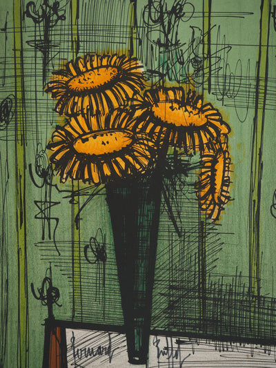 Bernard BUFFET : Le bouquet, Lithographie originale (photo de détail 3) - Crédit photo : Galerie Art.Paris