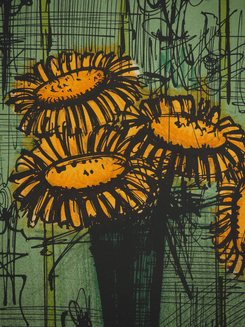 Bernard BUFFET : Le bouquet, Lithographie originale (photo de détail 4) - Crédit photo : Galerie Art.Paris