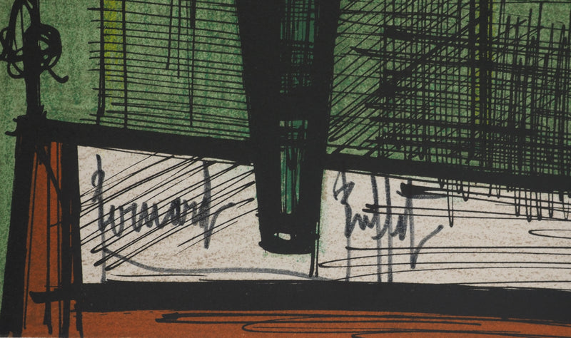 Bernard BUFFET : Le bouquet, Lithographie originale (photo de détail 2) - Crédit photo : Galerie Art.Paris