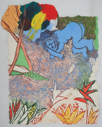 Henri GUIBAL : Le songe, Gravure originale (vue générale) - Crédit photo : Galerie Art.Paris