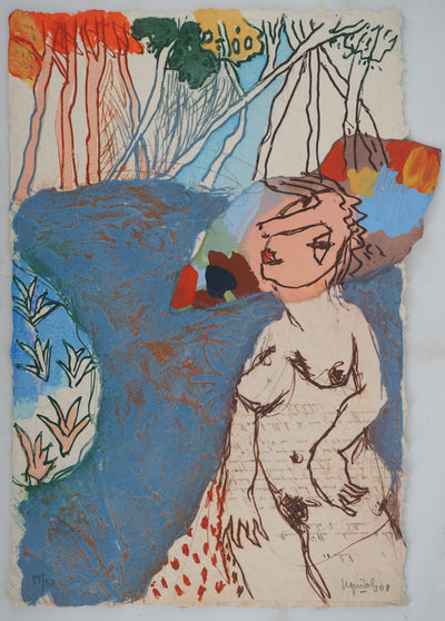 Henri GUIBAL : La vue, Gravure originale (vue générale) - Crédit photo : Galerie Art.Paris