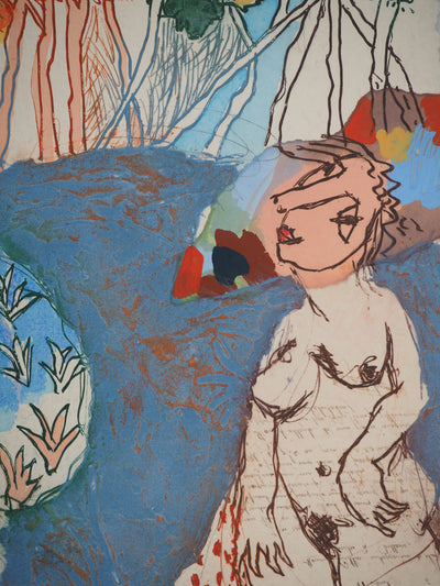Henri GUIBAL : La vue, Gravure originale (photo de détail 2) - Crédit photo : Galerie Art.Paris
