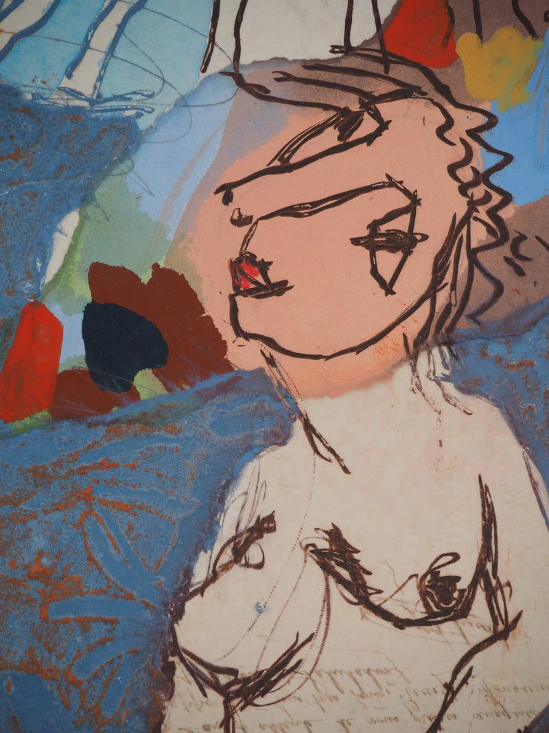 Henri GUIBAL : La vue, Gravure originale (photo de détail 4) - Crédit photo : Galerie Art.Paris