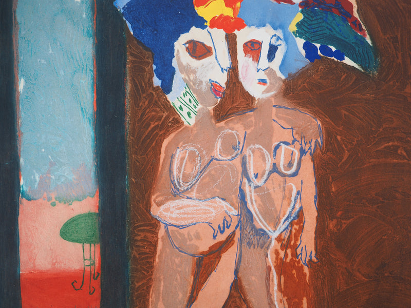 Henri GUIBAL : Le couple, Gravure originale (photo de détail 3) - Crédit photo : Galerie Art.Paris
