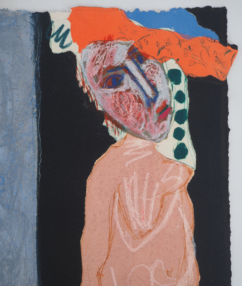 Henri GUIBAL : La toilette, Gravure originale (photo de détail 4) - Crédit photo : Galerie Art.Paris
