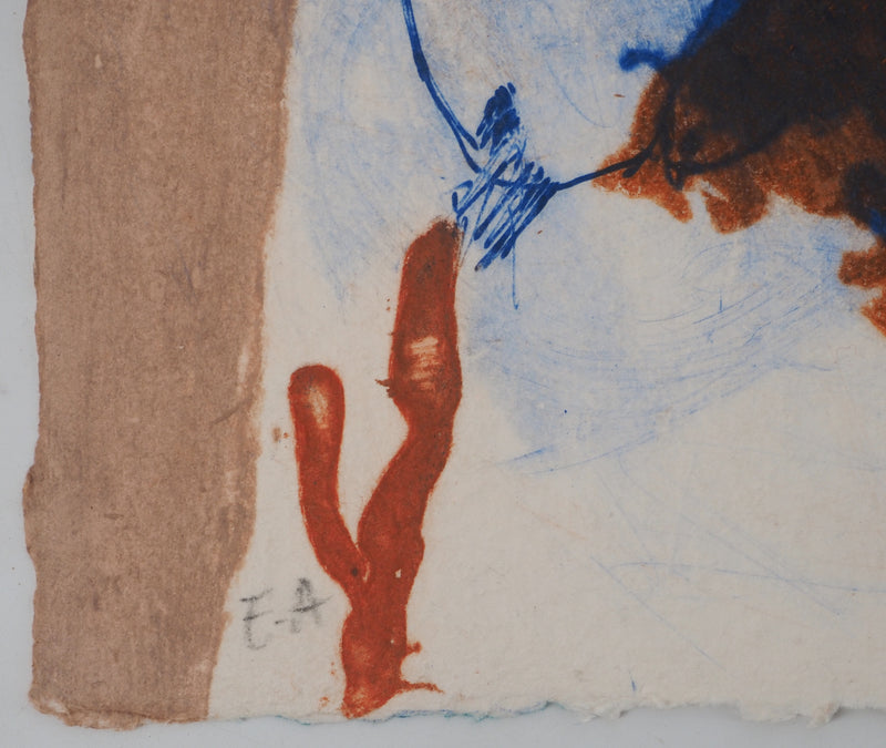 Henri GUIBAL : Les amoureux à la montagne, Gravure originale (photo de détail 7) - Crédit photo : Galerie Art.Paris