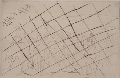 Pablo PICASSO : L'abreuvoir, Chevaux au bain, Gravure originale