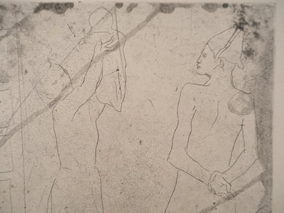Pablo PICASSO : La Famille de saltimbanques au macaque, Gravure originale
