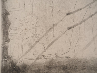 Pablo PICASSO : La Famille de saltimbanques au macaque, Gravure originale