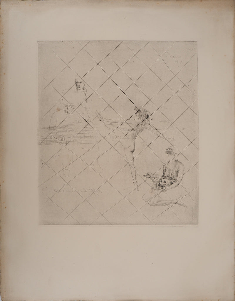 Pablo PICASSO : Saltimbanques, Salomé, Gravure originale signée