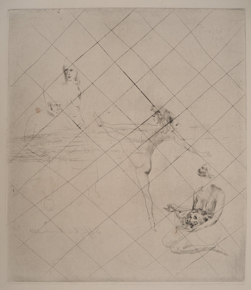 Pablo PICASSO : Saltimbanques, Salomé, Gravure originale signée