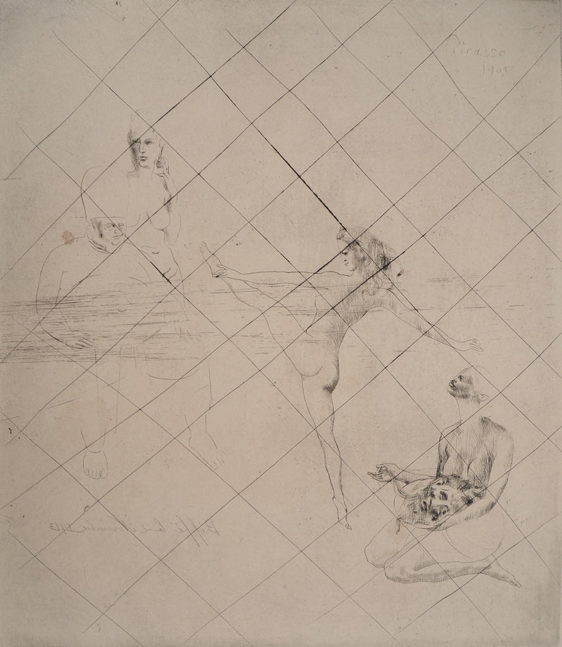 Pablo PICASSO : Saltimbanques, Salomé, Gravure originale signée