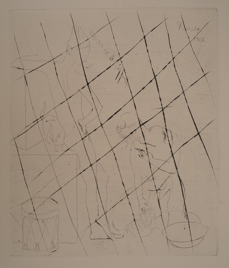 Pablo PICASSO : Saltimbanques, le Bain, Gravure originale