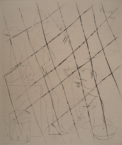 Pablo PICASSO : Saltimbanques, le Bain, Gravure originale