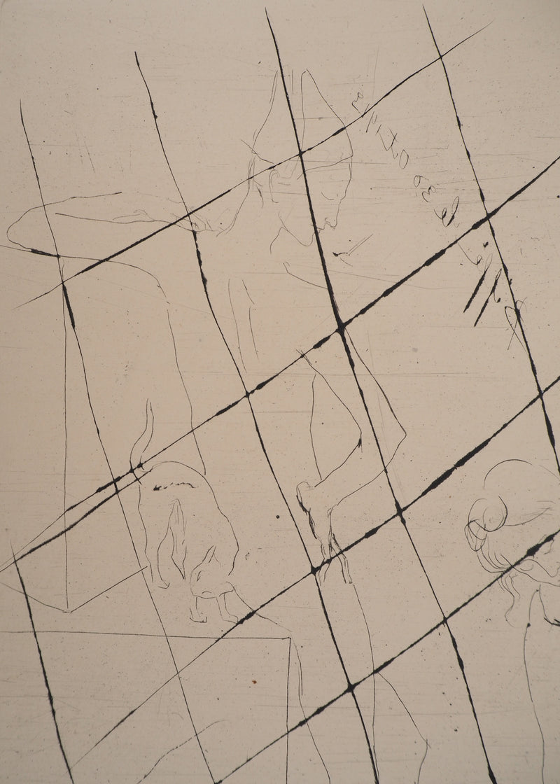 Pablo PICASSO : Saltimbanques, le Bain, Gravure originale
