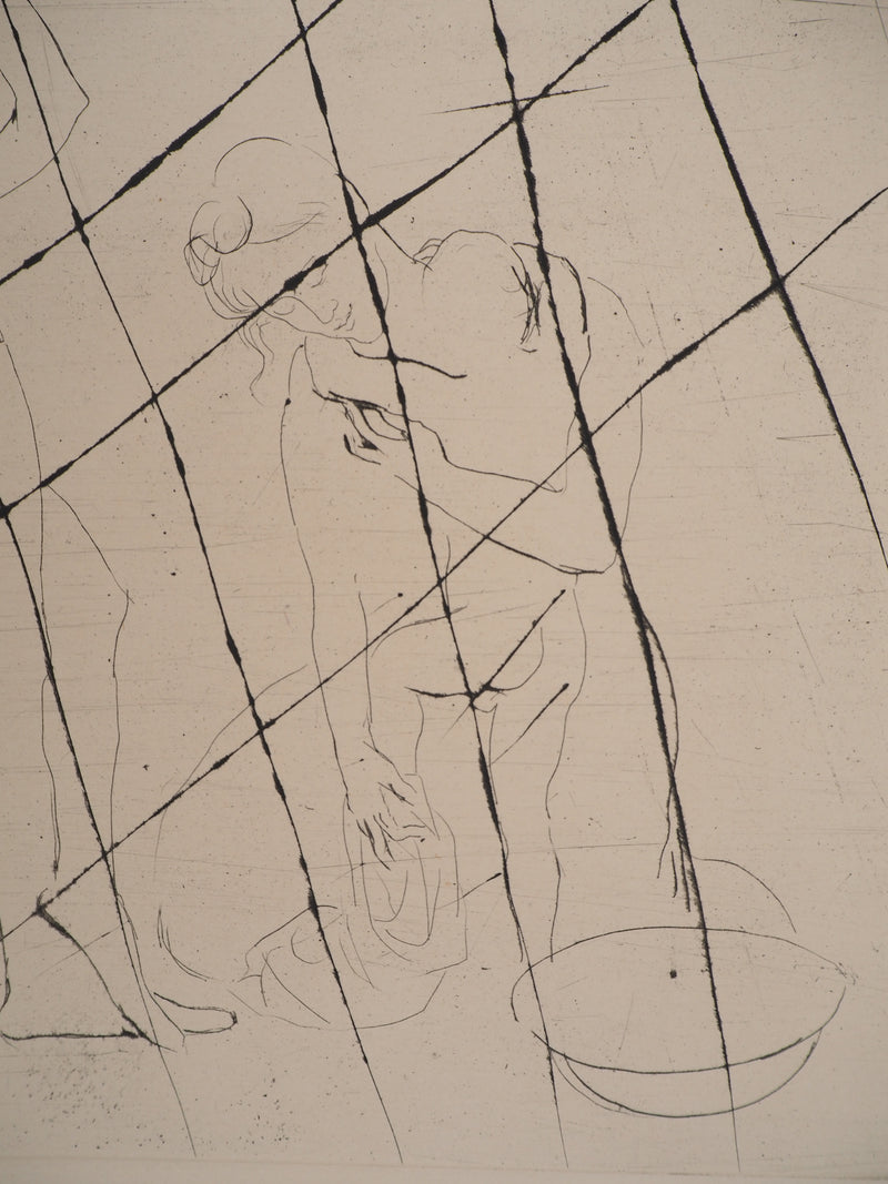 Pablo PICASSO : Saltimbanques, le Bain, Gravure originale