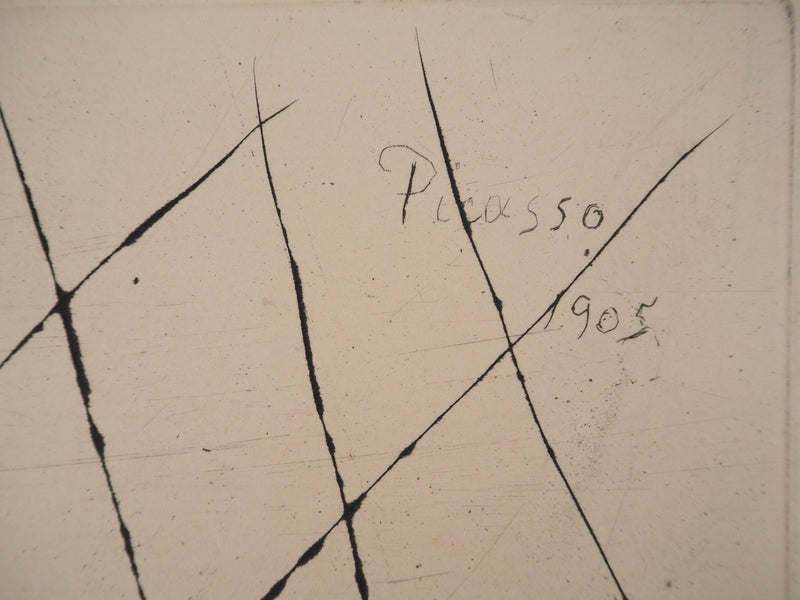 Pablo PICASSO : Saltimbanques, le Bain, Gravure originale