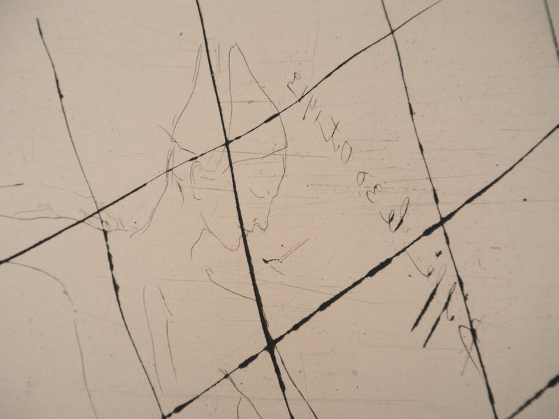 Pablo PICASSO : Saltimbanques, le Bain, Gravure originale
