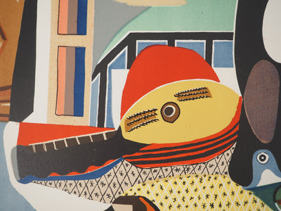 Pablo PICASSO : Mandoline et Guitare, Lithographie signée