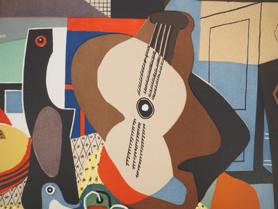 Pablo PICASSO : Mandoline et Guitare, Lithographie signée