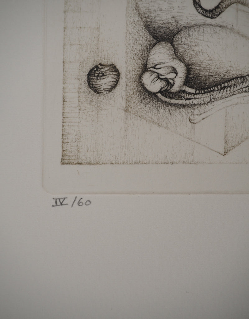 Fred DEUX : Orphelin, Gravure originale (photo de détail 3) - Crédit photo : Galerie Art.Paris
