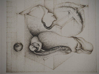 Fred DEUX : Orphelin, Gravure originale (photo de détail 5) - Crédit photo : Galerie Art.Paris
