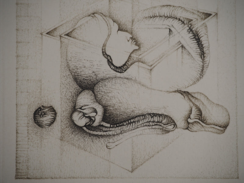 Fred DEUX : Orphelin, Gravure originale (photo de détail 5) - Crédit photo : Galerie Art.Paris
