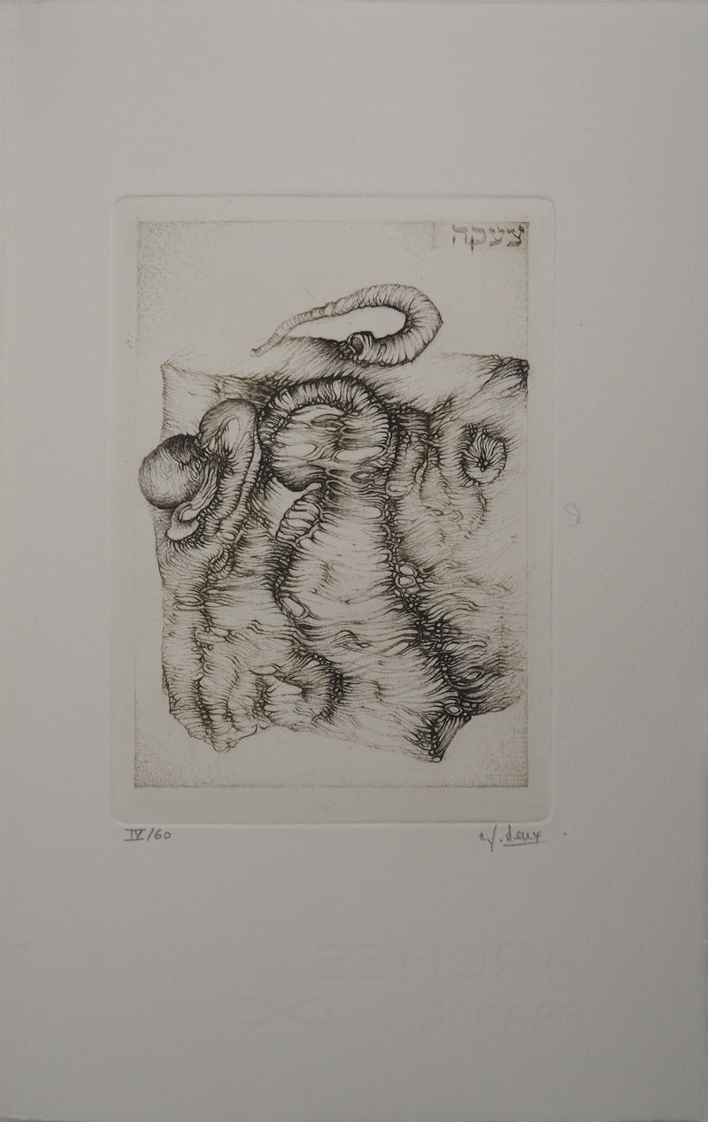 Fred DEUX : Lamentation, Gravure originale (vue générale) - Crédit photo : Galerie Art.Paris
