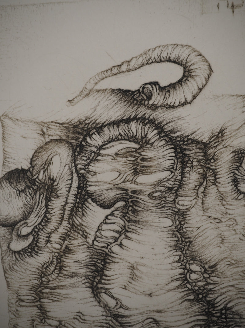 Fred DEUX : Lamentation, Gravure originale (photo de détail 5) - Crédit photo : Galerie Art.Paris