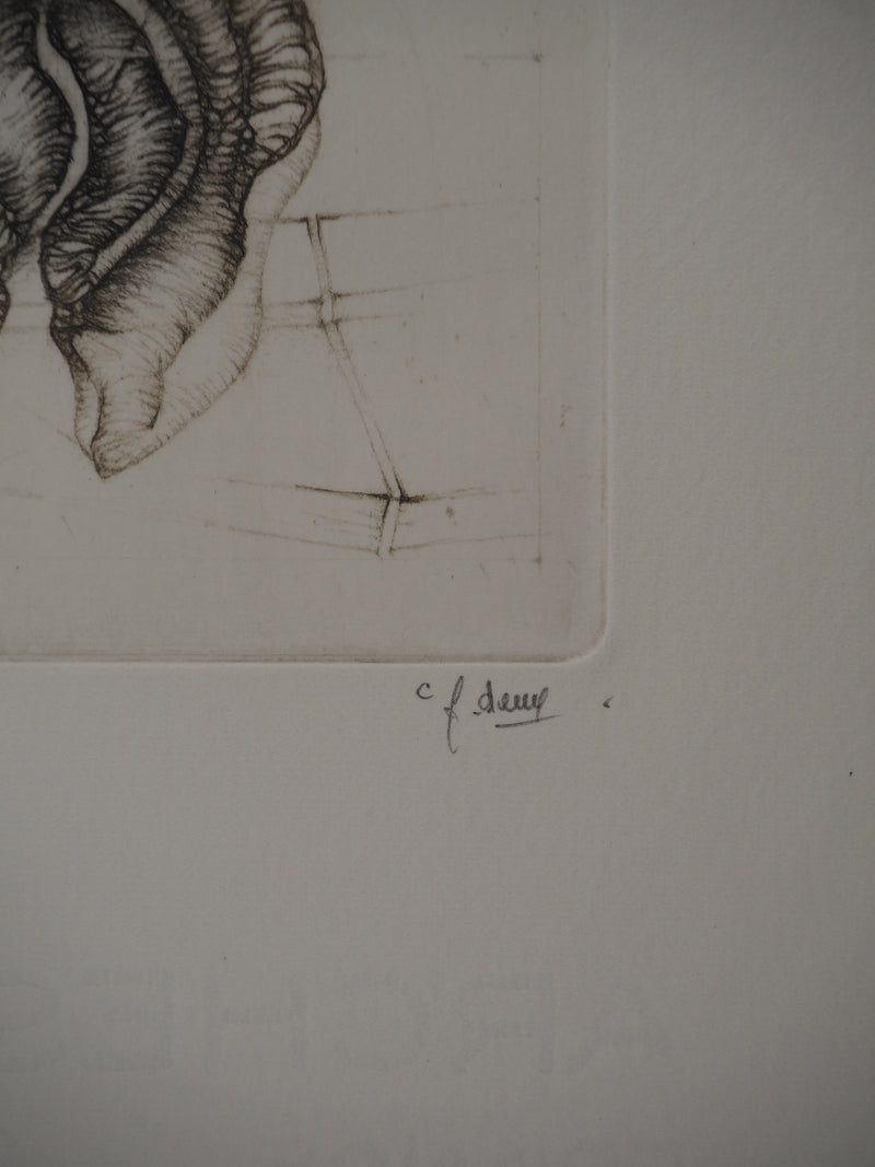 Fred DEUX : Cinquième degré, Gravure originale (photo de détail 3) - Crédit photo : Galerie Art.Paris