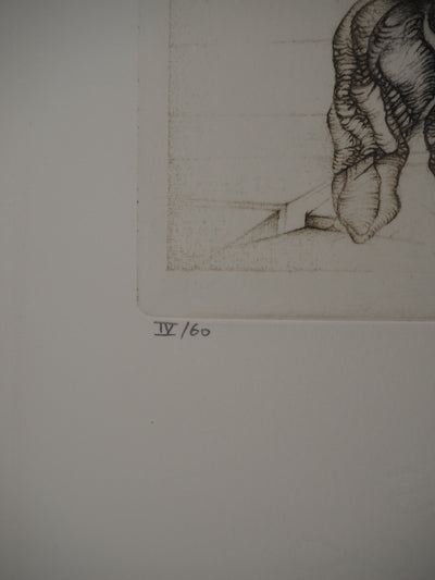 Fred DEUX : Cinquième degré, Gravure originale (photo de détail 4) - Crédit photo : Galerie Art.Paris