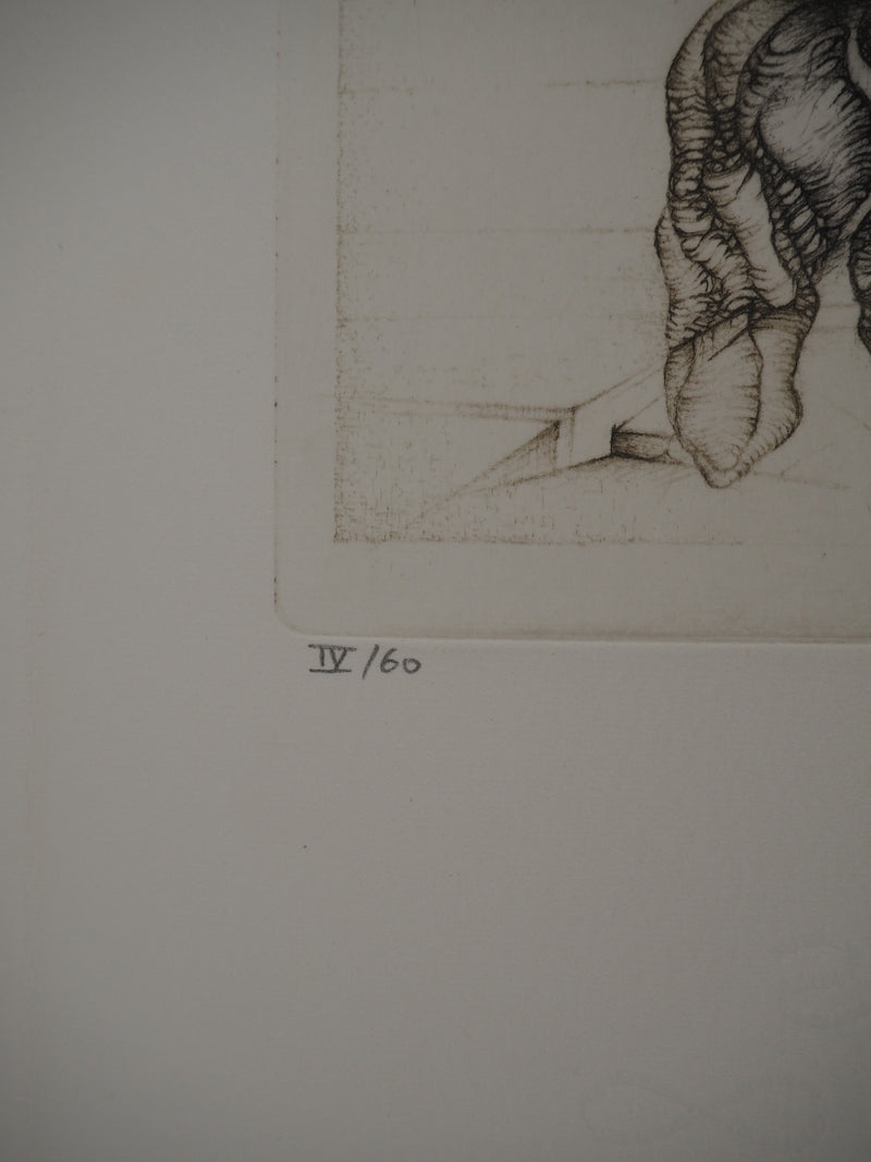 Fred DEUX : Cinquième degré, Gravure originale (photo de détail 4) - Crédit photo : Galerie Art.Paris